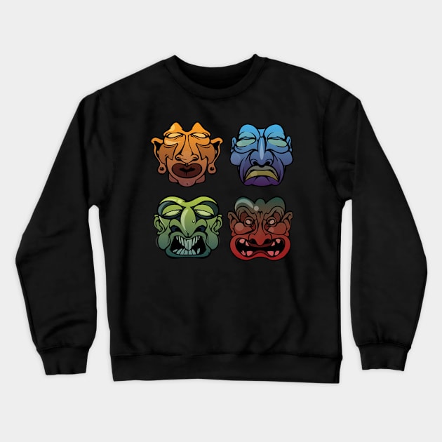 Masks Crewneck Sweatshirt by supermara